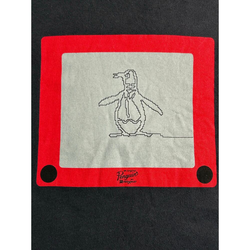 Original Penguin TV Screen Graphic T-Shirt Men's Small Black Tee - Picture 3 of 8